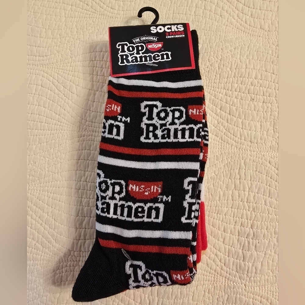 NWT Top Ramen 2 Pairs Of Socks